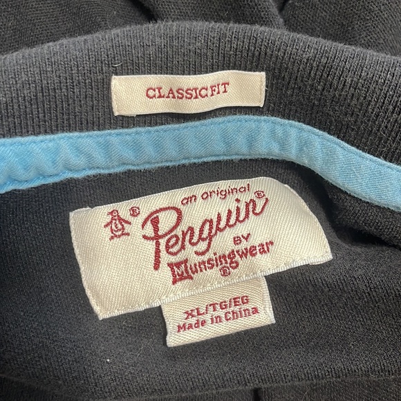 Original Penguin black polo XL. Worn twice - Picture 3 of 3
